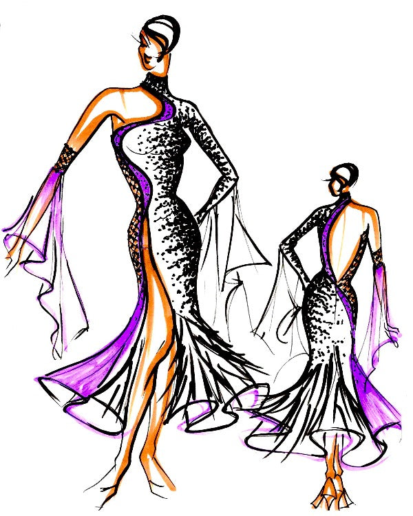 dance costume design sketches